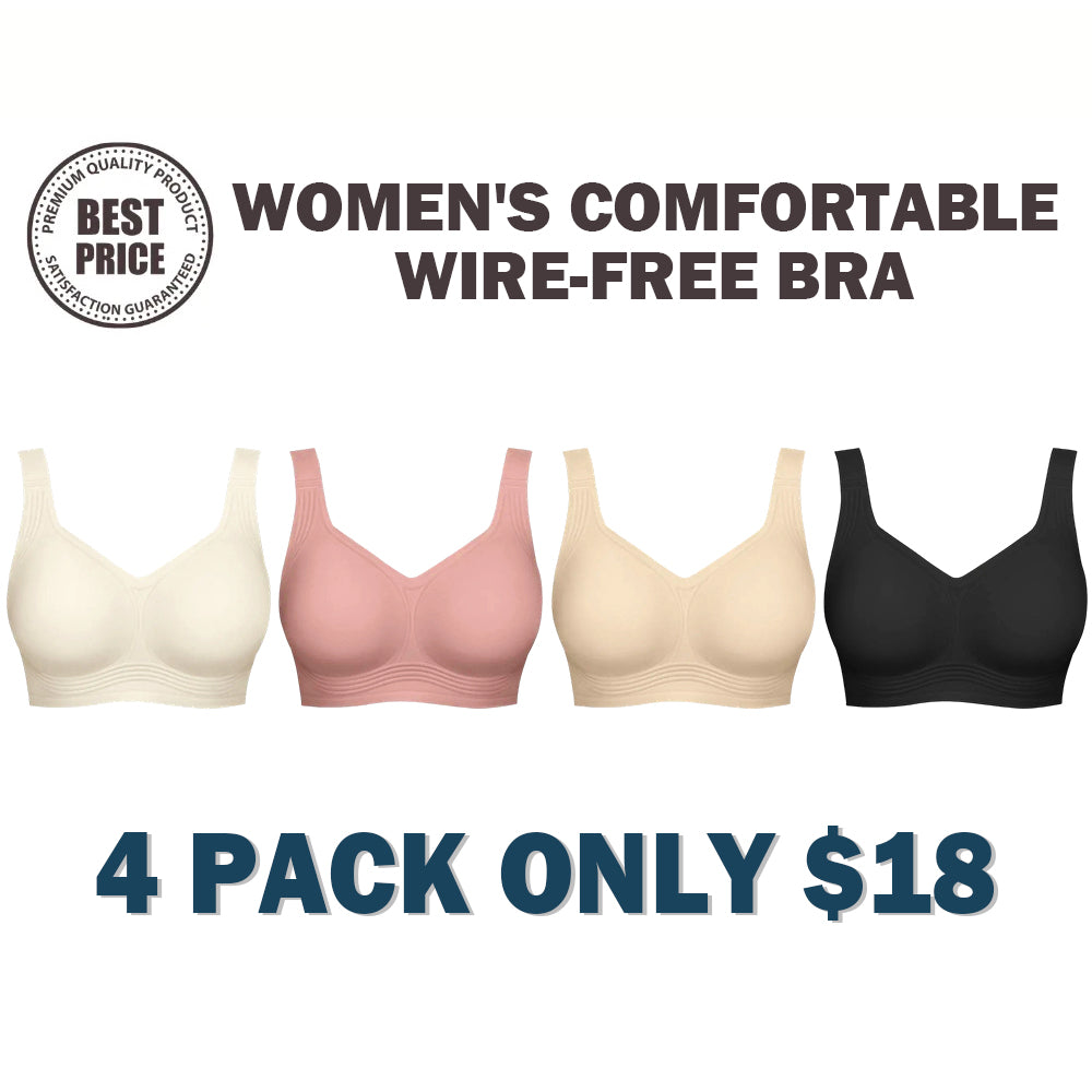 🔥Women'S Comfortable Wire-Free Bra🔥8-Pack - All Colors Included, Only $24