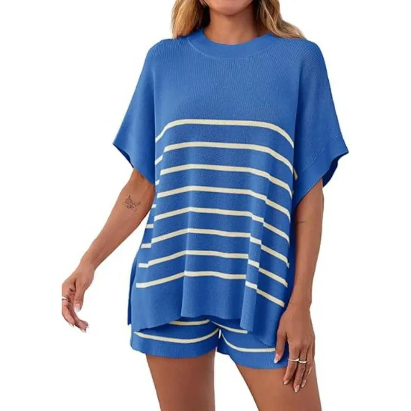 Women's Striped 2 Piece Outfits